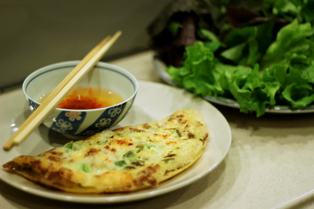 Banh Xeo: The Mekong Delta's Sizzling Rice Crepe, a dish from The Mekong Delta, southern Vietnam